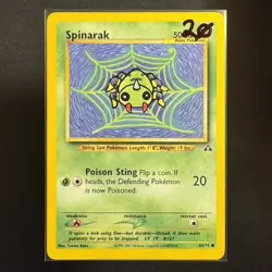 Spinarak - 64/75 - Neo Discovery - Pokemon - Common - Played - Image 3
