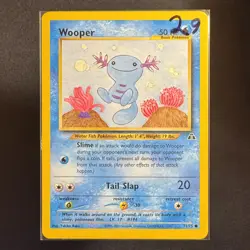 Wooper - 71/75 - Neo Discovery - Pokemon - Common - Played - Image 3