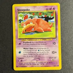 Slowpoke - 73/111 - Neo Genesis - Unlimited - Common - Pokemon - Damaged - Image 1