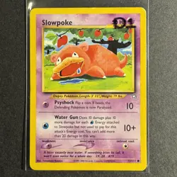Slowpoke - 73/111 - Neo Genesis - Unlimited - Common - Pokemon - Damaged - Image 3
