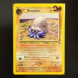 Omanyte - 60/75 - Neo Discovery - Pokemon - Common - Played - Image 3