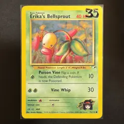 Erika's Bellsprout - 75/132 - Gym Heroes - Pokemon - Common - Played - Image 3
