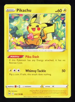 Pikachu 052/196 Lost Origin Pokemon Near Mint - Image 1