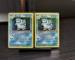 1999 Pokemon Base BLASTOISE x2 Holo Foil Rare 2/102 Unlimited NM MINT UNPLAYED - Image 1