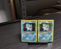 1999 Pokemon Base BLASTOISE x2 Holo Foil Rare 2/102 Unlimited NM MINT UNPLAYED - Image 5