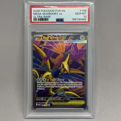 Pokemon - Perfect Order - Ultra Rare - #106 Mega Skarmory ex - PSA 10 Gem Mint - Image 1