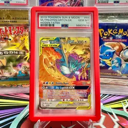 PSA 10 Pokemon Company Hidden Fates Moltres & Zapdos & Articuno GX 44/68 - Image 1