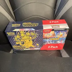 Pokemon TCG SURGING SPARKS COSTCO 2-Pack ETB + Booster Bundle [SEALED] New - Image 2