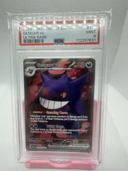 2024 POKEMON TEF EN-TEMPORAL FORCES ULTRA RARE #193 GENGAR EX PSA 9 - Image 1