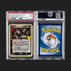 2021 POKEMON SWSH BLACK STAR PROMO #144 GRENINJA-GOLD STAR PSA 9 - Image 2
