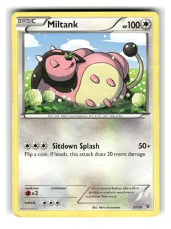 Miltank 27/39 Kalos Starter Set Pokemon Damaged - Image 1