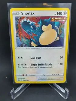 Pokemon Snorlax SWSH119 Sword & Shield Black Star Promo Holo 5 - Image 1