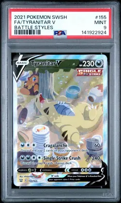 2021 Pokemon Tyranitar V Battle Styles 155/163 - Image 1
