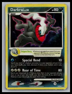 Darkrai DP24 Holo Promo Diamond and Pearl Promos Pokemon Holo Damaged Swirl - Image 1