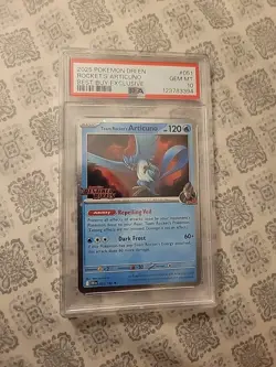 2025 POKEMON DESTINED RIVALS BEST BUY EXCLUSIVE TEAM ROCKET'S ARTICUNO PSA 10 - Image 1