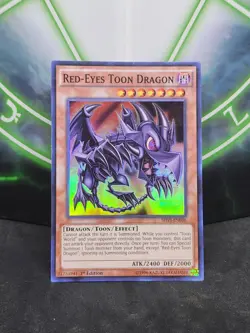 Yugioh Red-Eyes Toon Dragon SHVI-EN036 Super Rare 1st Edition NM - Image 1