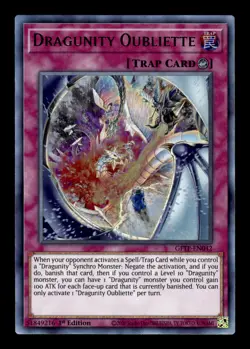 Yu-Gi-Oh! TCG Ghosts from the Past - Dragunity Oubliette GFTP-EN042 1st Edition - Image 1