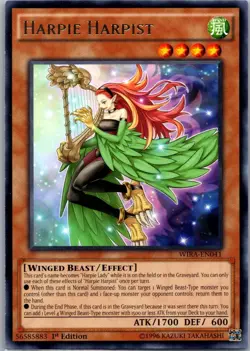 Harpie Harpist - WIRA-EN041 - Rare 1st Edition LP yugioh - Image 1