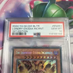 Konami Yu-Gi-Oh! 2024 BLTR-EN051 Legendary Exodia Incarnate Secret Holo PSA 10 - Image 2