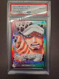 Alternate Art Trafalgar Law One Piece 2022 Romance Dawn Japanese OP01-002 PSA 10 - Image 1