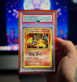2016 POKEMON XY EVOLUTIONS #11 CHARIZARD HOLO MITSUHIRO ARITA PSA AUTH AUTO 9 - Image 1