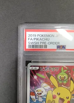 PSA 7 Pikachu 001/S-P (Pokemon SWSH 7-11 Pre-Order Promo 2019) - Image 3