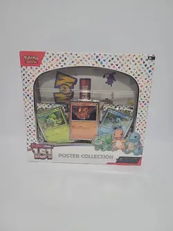 Pokemon TCG Scarlet & Violet 151 Poster Collection Box 3 Packs New Sealed - Image 1