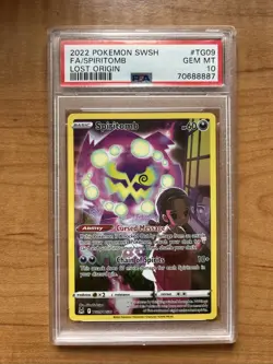 PSA 10 - Pokemon FA/Spiritomb Lost Origin #TG09 Trainer Gallery Ultra Rare SWSH - Image 1