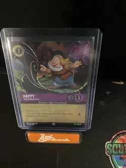 Disney Lorcana - Happy Joyful Adventurer 43/204 - Foil Borderless Wilds Unknown - Image 1