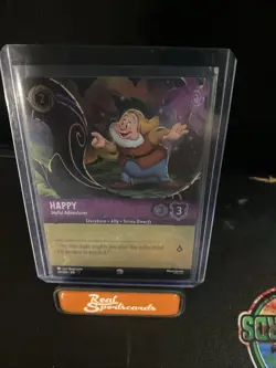 Disney Lorcana - Happy Joyful Adventurer 43/204 - Foil Borderless Wilds Unknown - Image 2