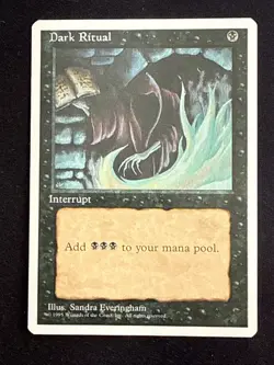 1x Dark Ritual Core Set 4th Edition LP MTG Magic the Gathering x1 MKE - Image 1
