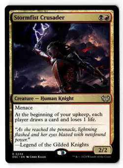 Stormfist Crusader 234 Commander: Duskmourn: House of Horror NM - Image 1