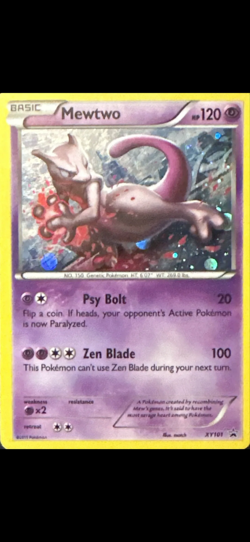 Mewtwo Pokemon Card (XY101, Promo, Holofoil, Psychic Card Type) - Image 1