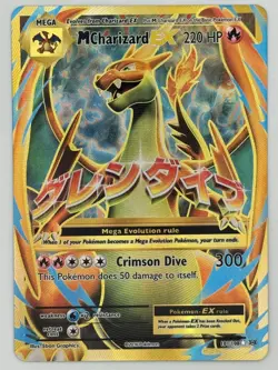 M Charizard EX 101/108 Ultra Rare Evolutions Pokemon Lightly Played - Image 1