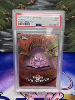 2000 Topps Chrome Grimer #88 PSA 9 Pokemon T.V. - Image 1