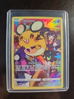 Pokemon TCG Dedenne Brilliant Stars Tg07/Tg30 Holo Secret Rare - Image 1