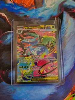 Mega Venusaur EX 177/132 Evolutions Secret Rare Full Art Holo English 380 HP - Image 1