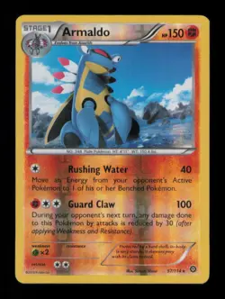 REVERSE HOLO ARMALDO RARE 57/114 MP POKEMON - Image 1