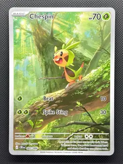 Chespin 087/086 Chaos Rising Illustration Rare NM - Image 1