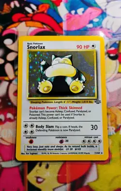 Snorlax 11/64 Holo Rare Jungle Pokemon LP+ - Image 1