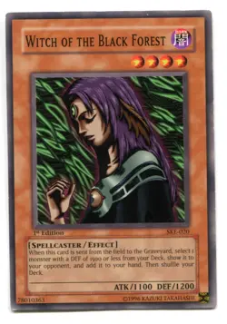 Yu-Gi-Oh! Witch of the Black Forest Common englisch SKE-020 Hexe vom SChwarzen W - Image 1