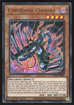 Cyberdark Chimera - SDCS-EN002 - Ultra Rare - 1st Edition Yugioh - Image 1