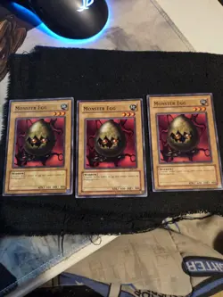 X3 Monster Egg - LOB-017 - Common Unlimited Edition yugioh tcg - Image 1