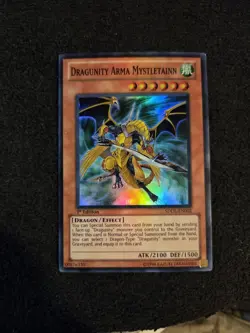YuGiOh Dragunity Arma Mystletainn Super Rare 1st Edition SDDL-EN002 - Image 1