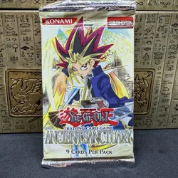 Yugioh Ancient Sanctuary Unlimited New Factory Sealed Booster Pack - Image 1