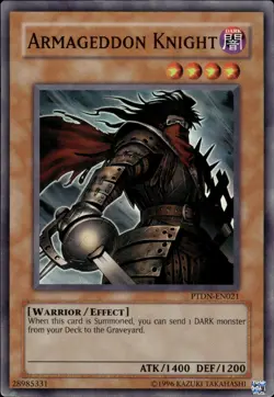 Armageddon Knight - Super Rare PTDN-EN021 - MP - YuGiOh - Image 1