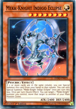 Mekk-Knight Indigo Eclipse - EXFO-EN019 - Super Rare - 1st Edition - Yugioh - Image 1