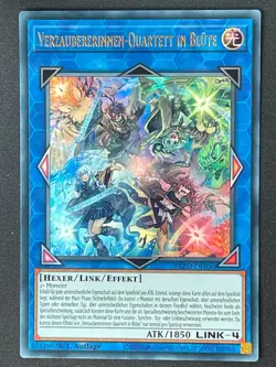 YU GI OH Verzauberinnnen-Quartett in Blute BLZD-DE050 Ultra RARE 1.AUFLAGE NM - Image 1