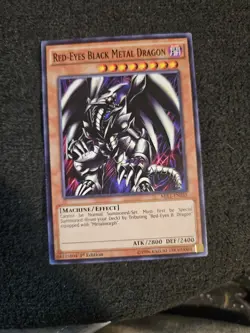 Yugioh Red-eyes Black Metal Dragon Lp Common 1st Edition Mil1-en035 - Image 1