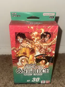 One Piece TCG Starter Deck ST-30 - Luffy and Ace English, New Sealed in Box! - Image 1